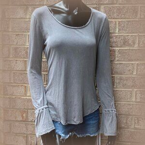 Altar'd State Long Sleeve Waist Tie Top